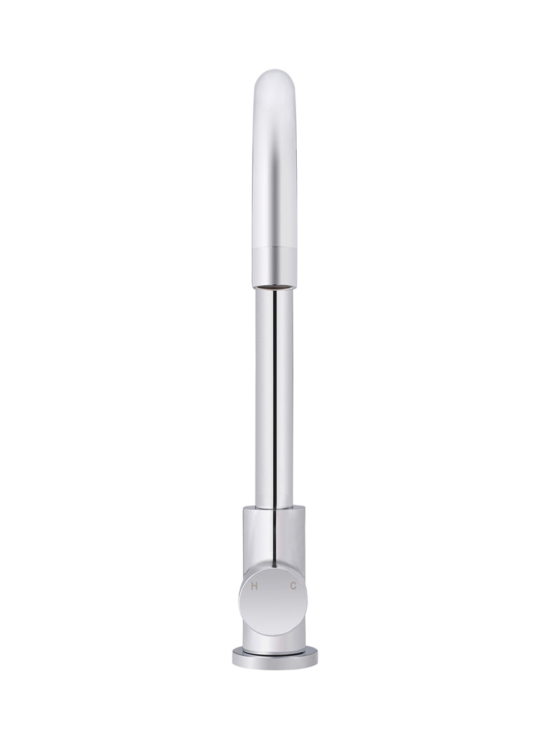 Meir Round Pinless Gooseneck Kitchen Mixer Tap