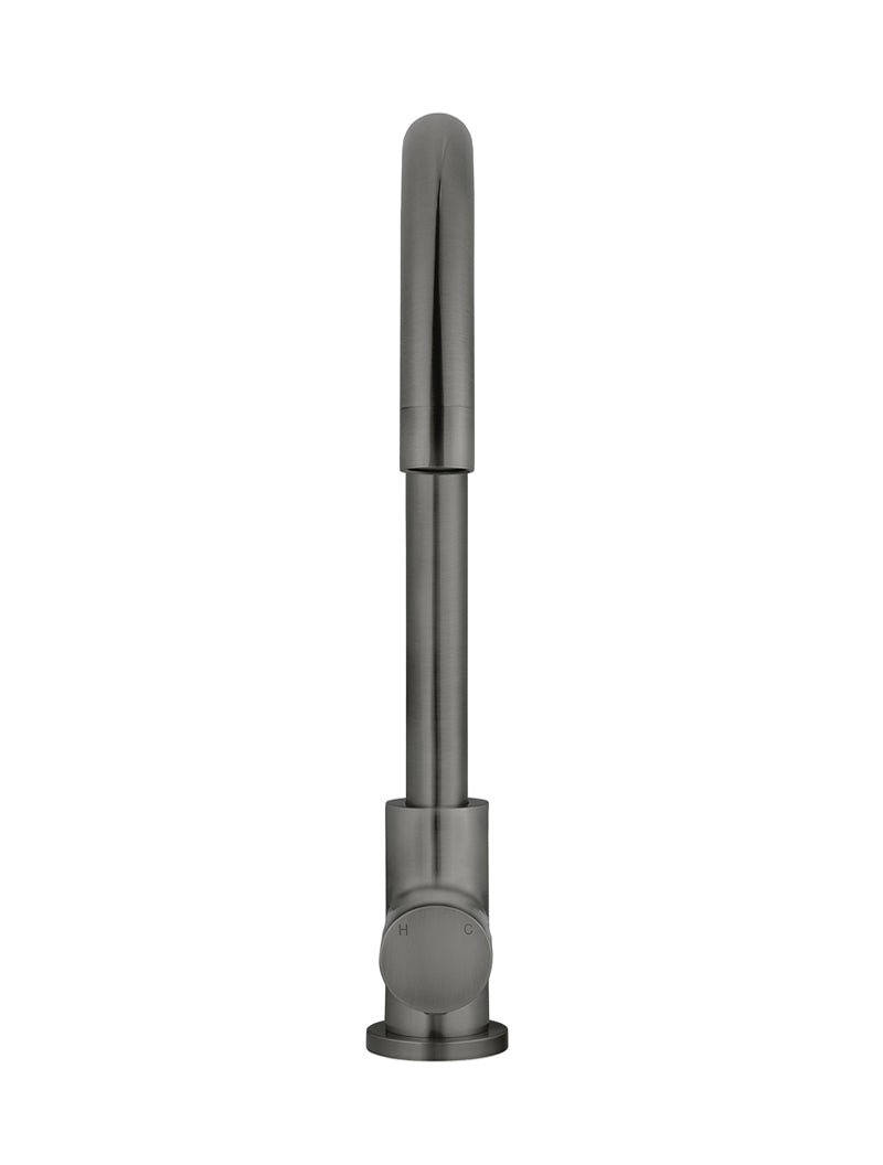 Meir Round Pinless Gooseneck Kitchen Mixer Tap