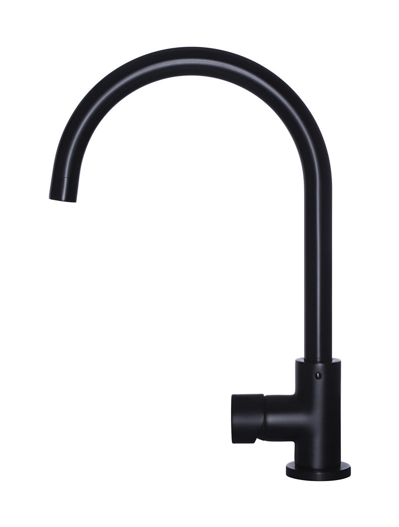 Meir Round Pinless Gooseneck Kitchen Mixer Tap