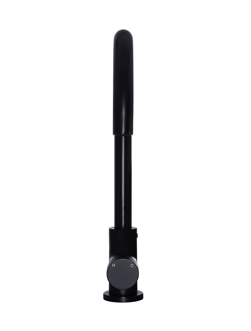 Meir Round Pinless Gooseneck Kitchen Mixer Tap