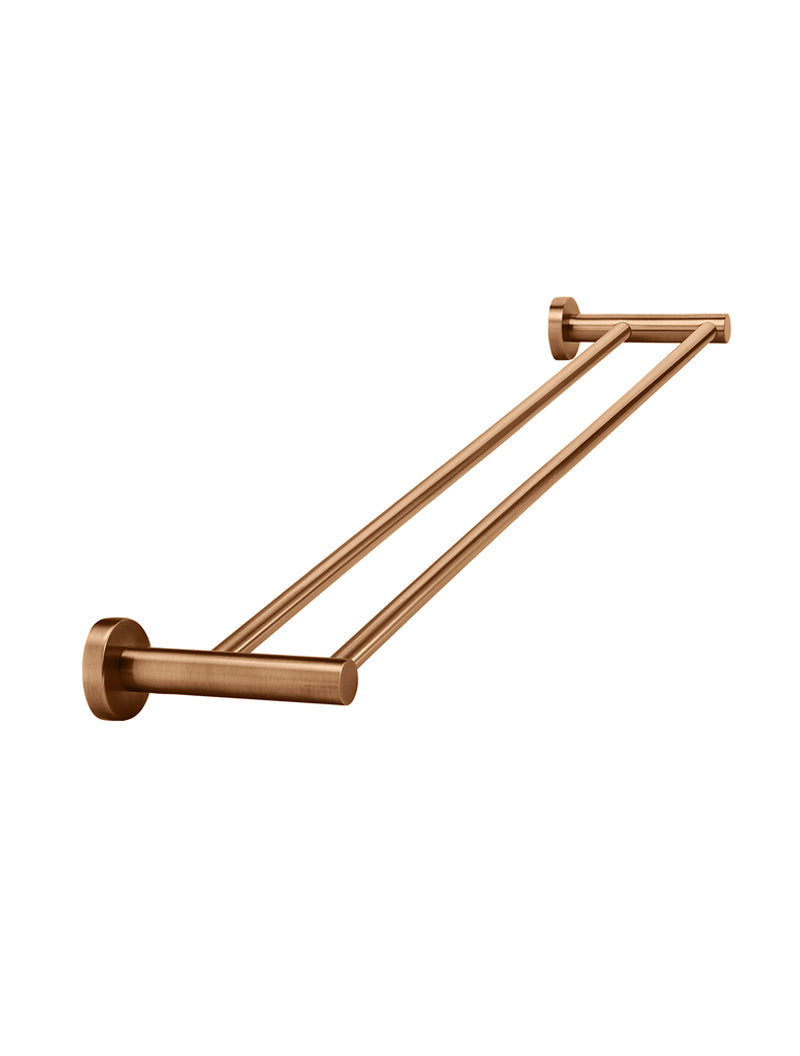 Meir Round Double Towel Rail 600mm