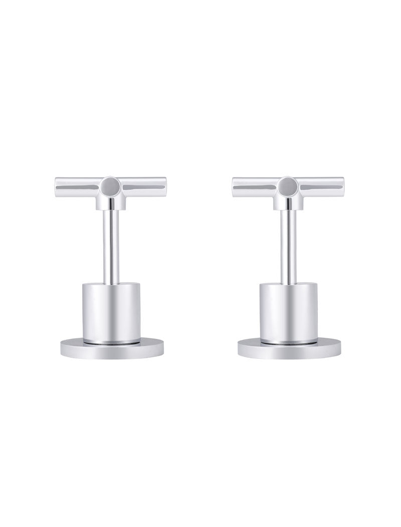 Meir Cross Handle Jumper Valve Wall Top Assemblies