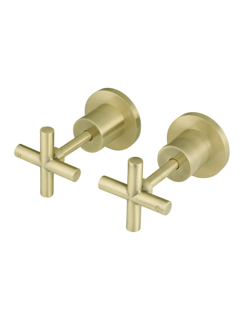 Meir Cross Handle Jumper Valve Wall Top Assemblies
