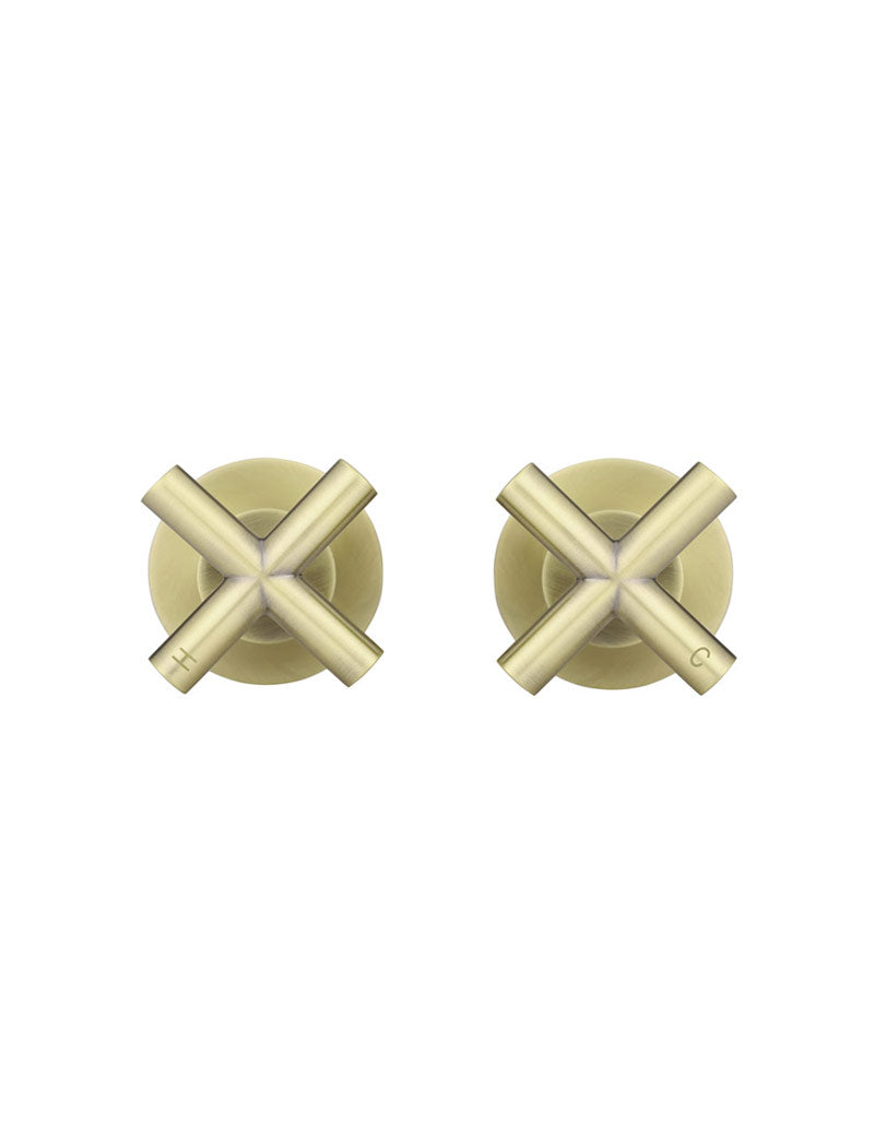 Meir Cross Handle Jumper Valve Wall Top Assemblies