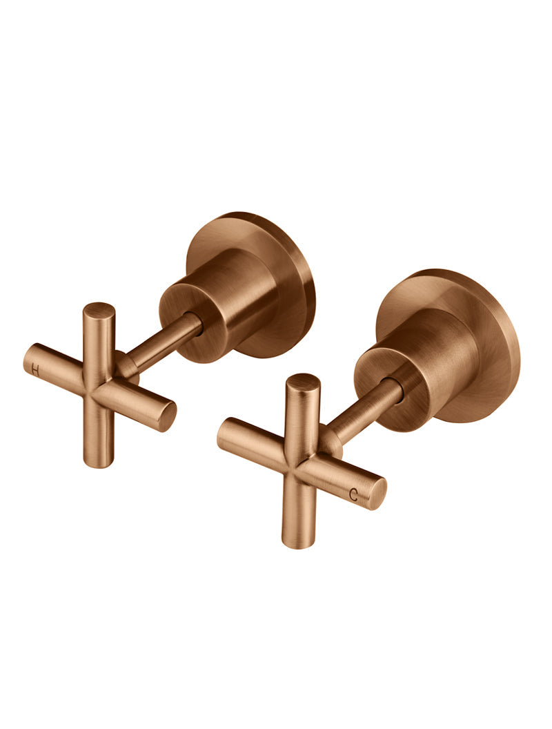 Meir Cross Handle Jumper Valve Wall Top Assemblies