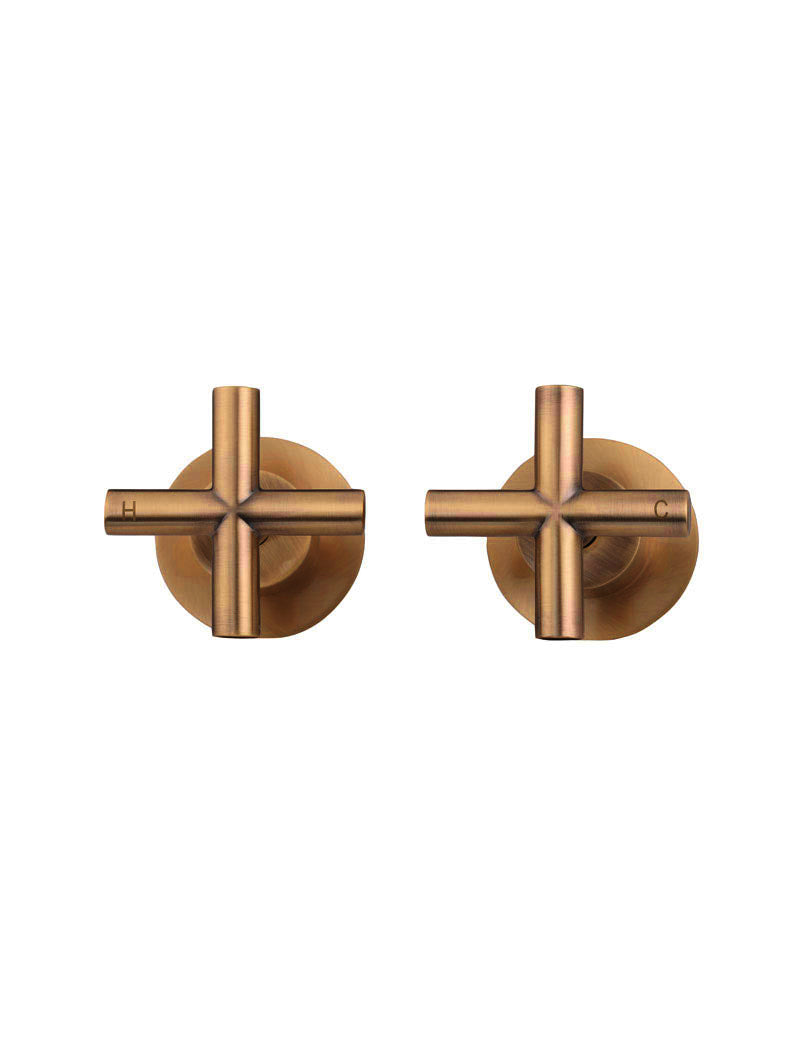 Meir Cross Handle Jumper Valve Wall Top Assemblies