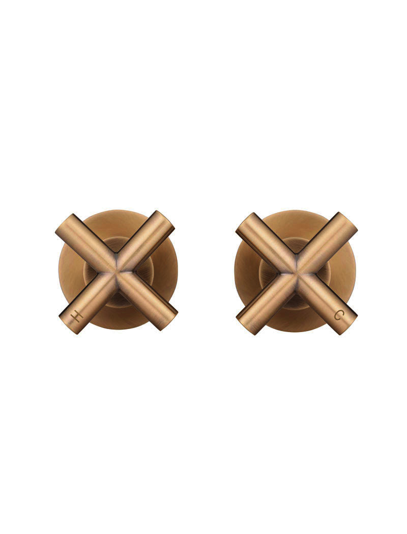 Meir Cross Handle Jumper Valve Wall Top Assemblies