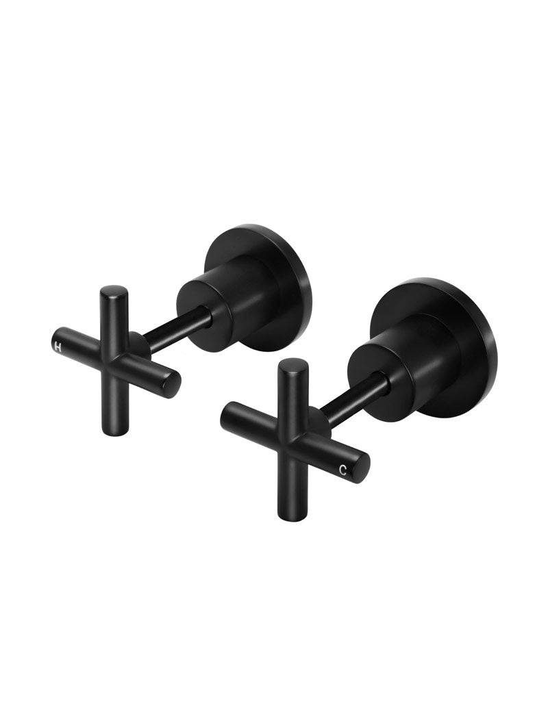 Meir Cross Handle Jumper Valve Wall Top Assemblies
