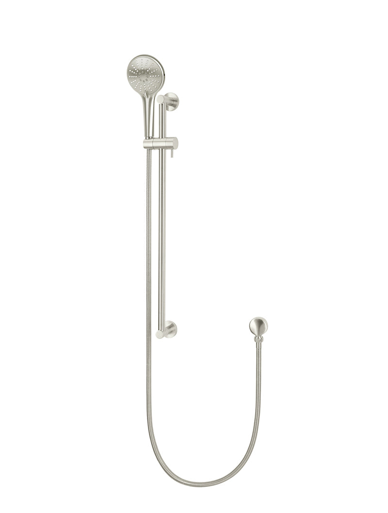Meir Round Three Function Hand Shower on Rail Column