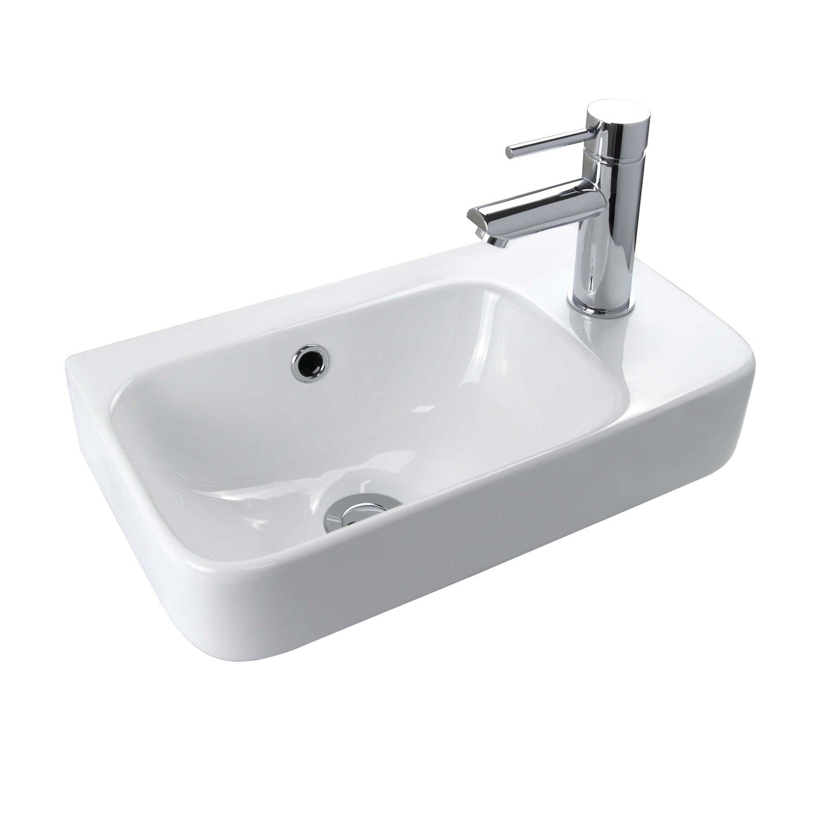 MILAN Wall Hung Basin WB 4526W - Blue Bathware
