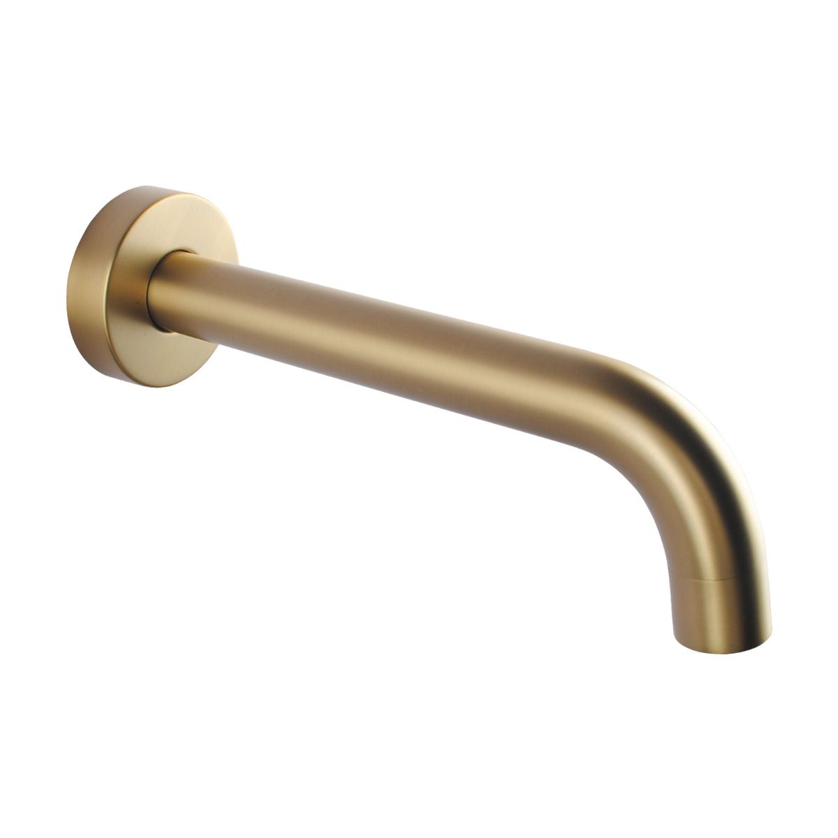 Norico Pentro Brushed Yellow Gold Round Bath Spout