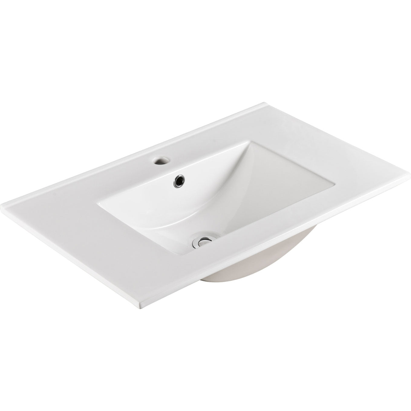 Fienza Dolce Full Depth Ceramic Basin Top - 600 / 750 / 900 / 1000 / 1200 / 1500mm (Single & Double Options Available)
