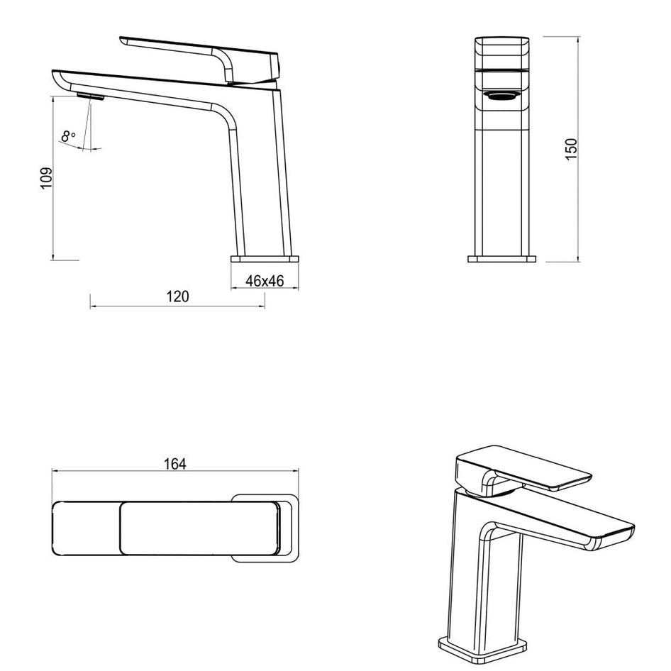Bella Vista Tiago Basin Mixer