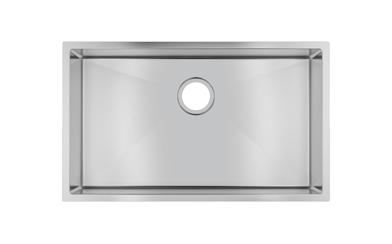 Hand-made Single Bowl Kitchen Sink(Round Edges) | 762 x 457 x 254 MM