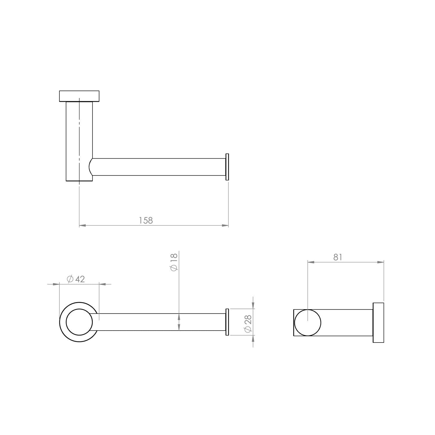 Arcisan Vierra Toilet Roll Holder