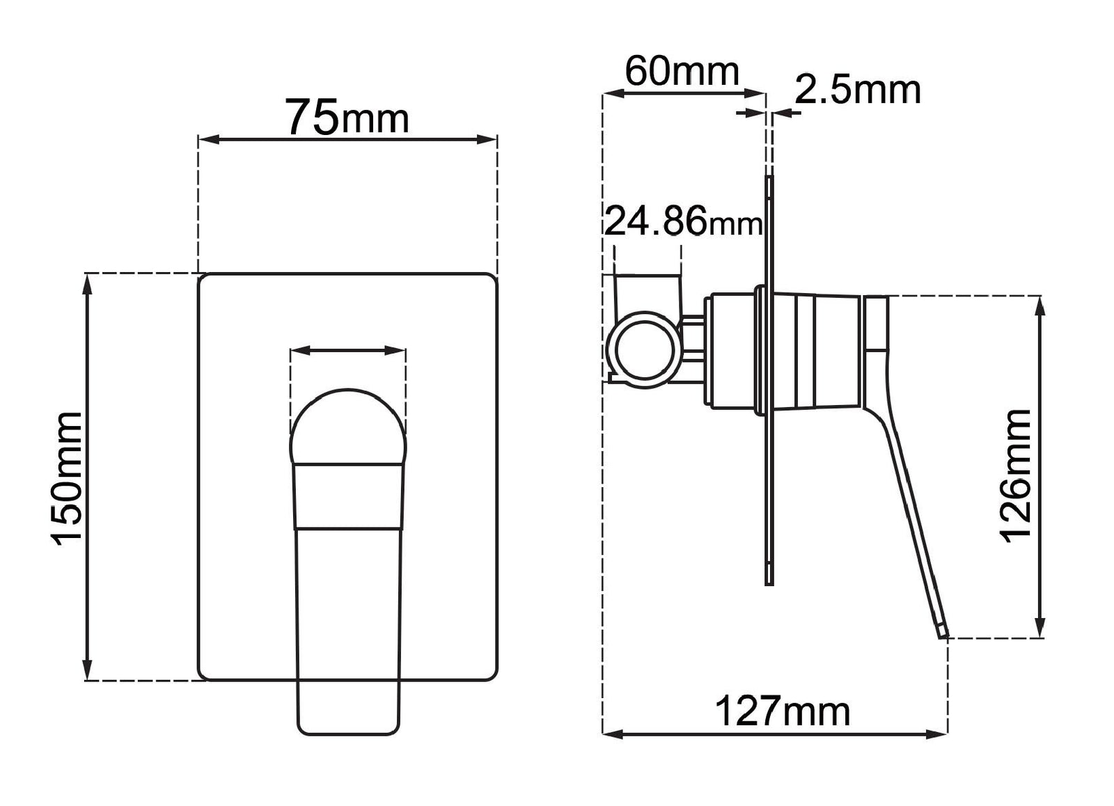 RUSHY Series OX0156-2.ST Trim Kit (match CLPM)
