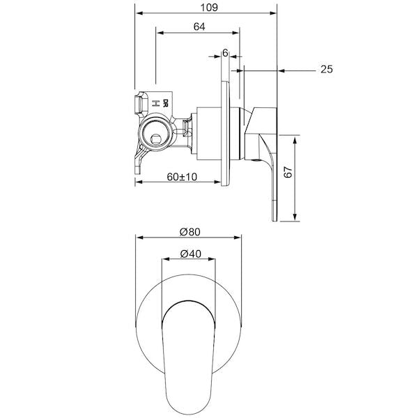 Methven Krome Shower Mixer
