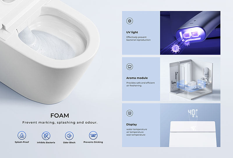 ZENMO IQ Compact Built-in Water Tank Smart Toilet