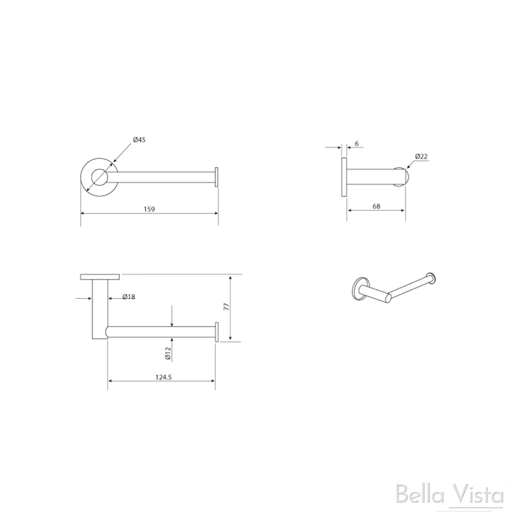 Bella Vista Mica 8-Piece Bathroom Package - French Gold