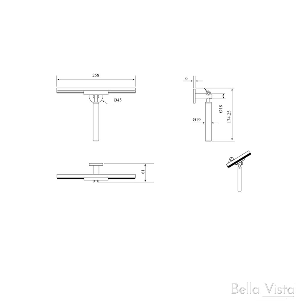 Bella Vista Mica Glass Squeegee