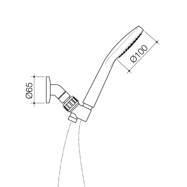 Flexispray Bermuda Hand Shower 1 Function