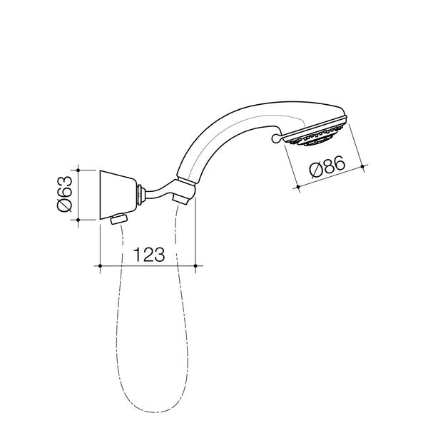 Flexispray Bermuda Classic 5 Function Hand Shower