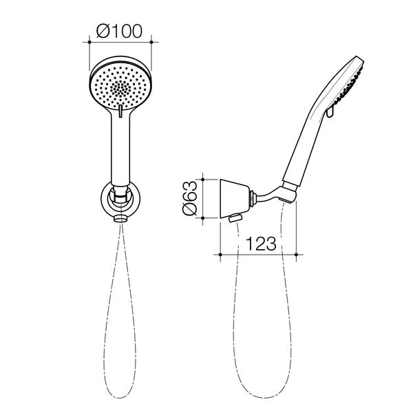 Flexispray Bermuda Hand Shower 3 Function