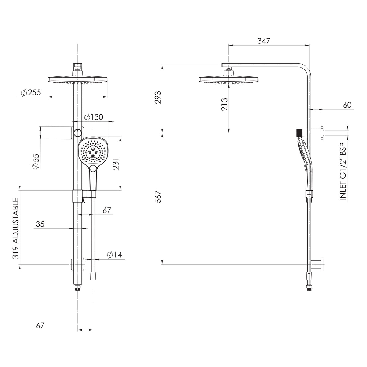 Phoenix Nuage Twin Shower