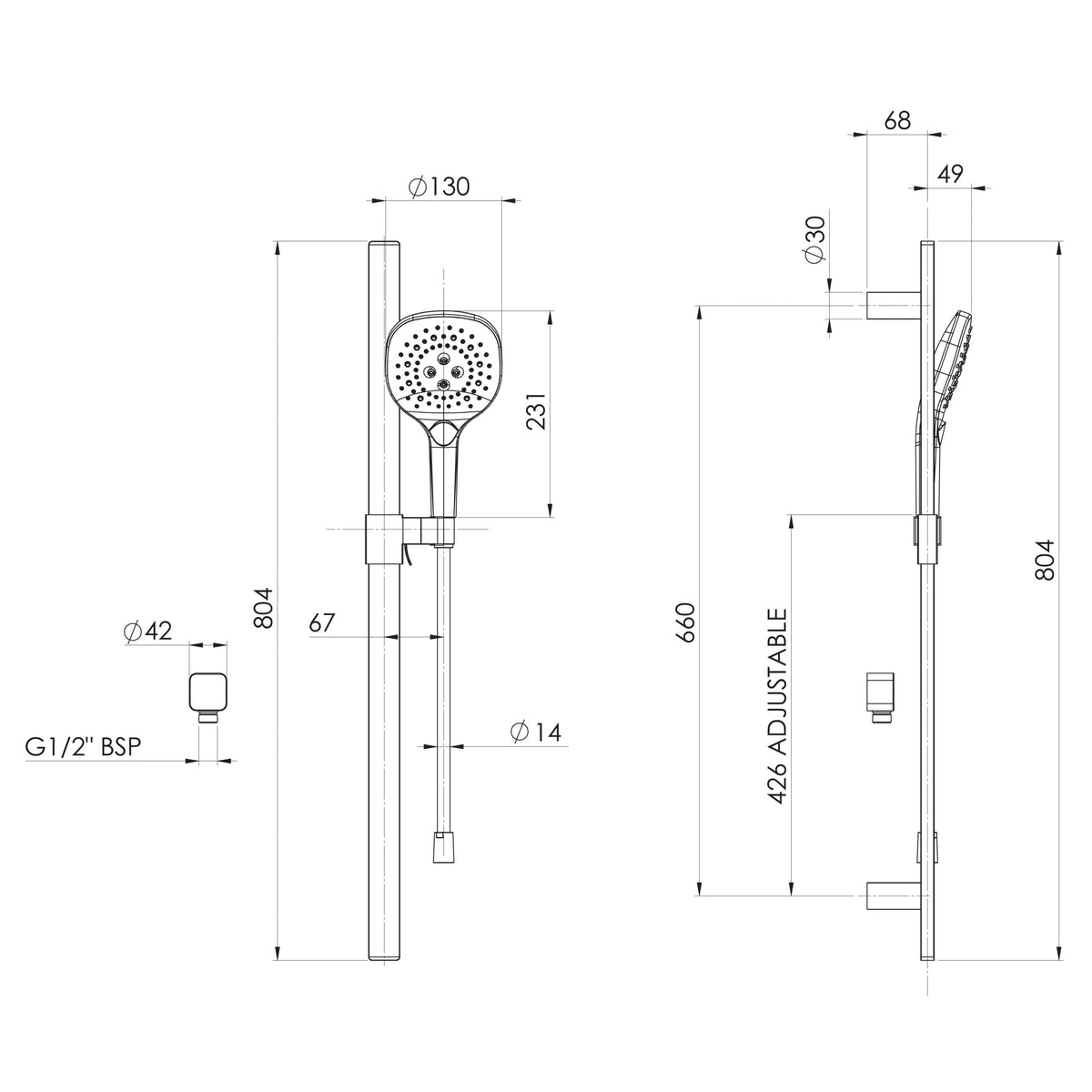 Phoenix Nuage Rail Shower