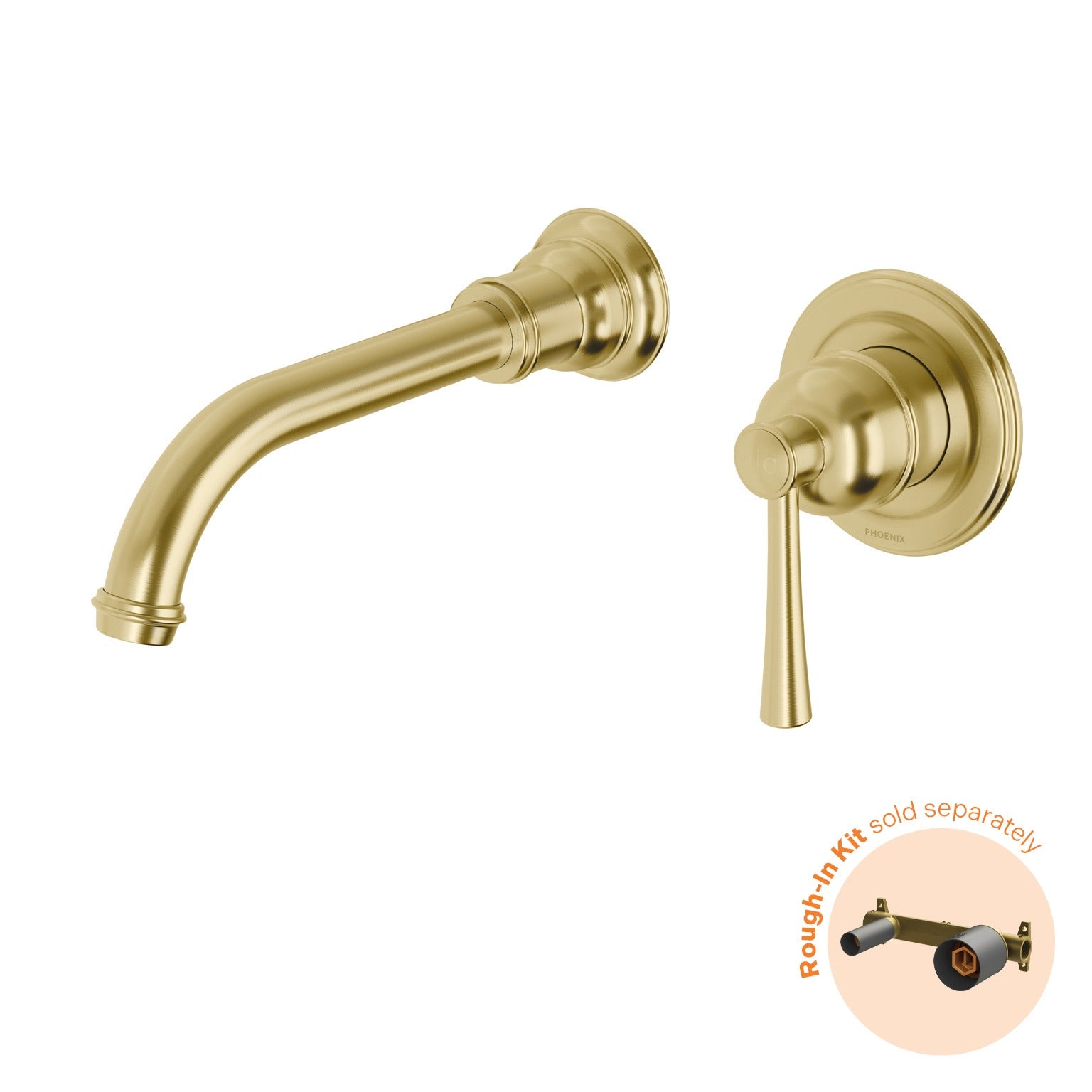 Phoenix Cromford SwitchMix Wall Basin / Bath Mixer Set 180mm (Fit-Off Kit Only) – Lead Free