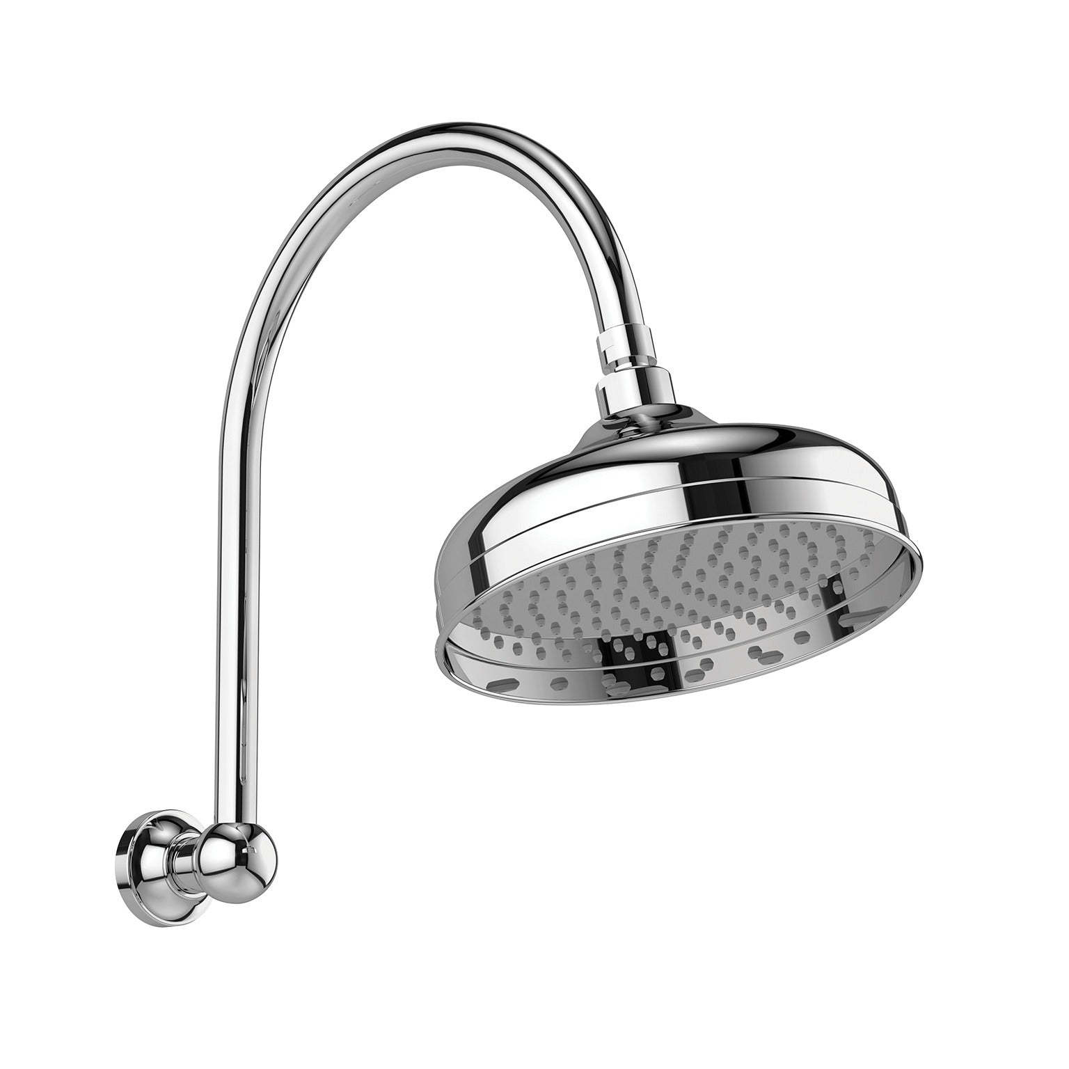 Phoenix Cromford High-Rise Shower Arm and Rose 210mm