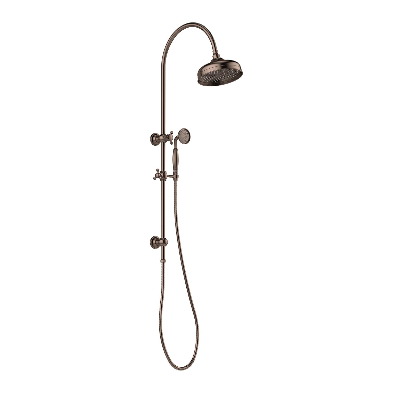 Phoenix Cromford Twin Shower 210mm Rose