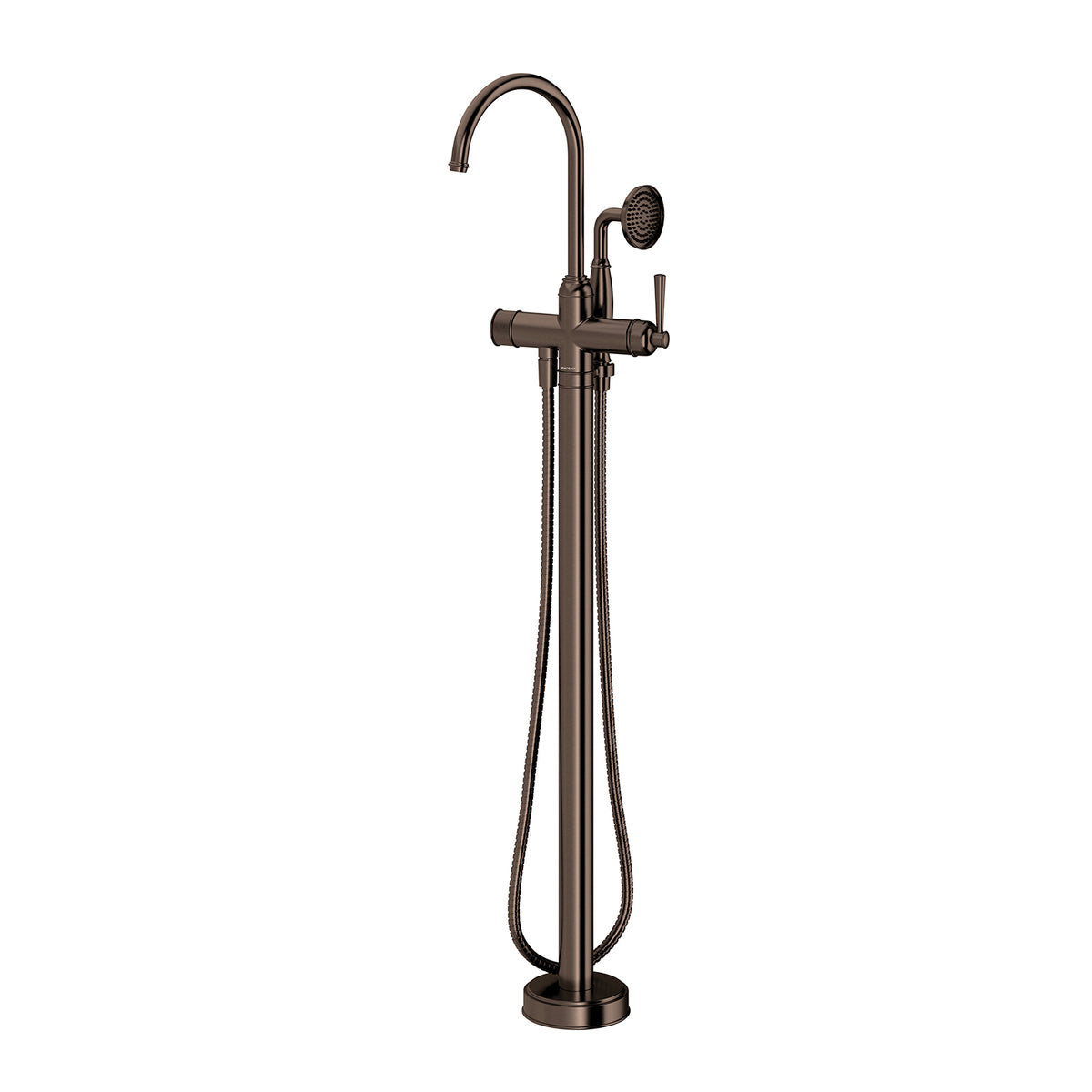 Phoenix Cromford Floor Mounted Bath Mixer with Hand Shower