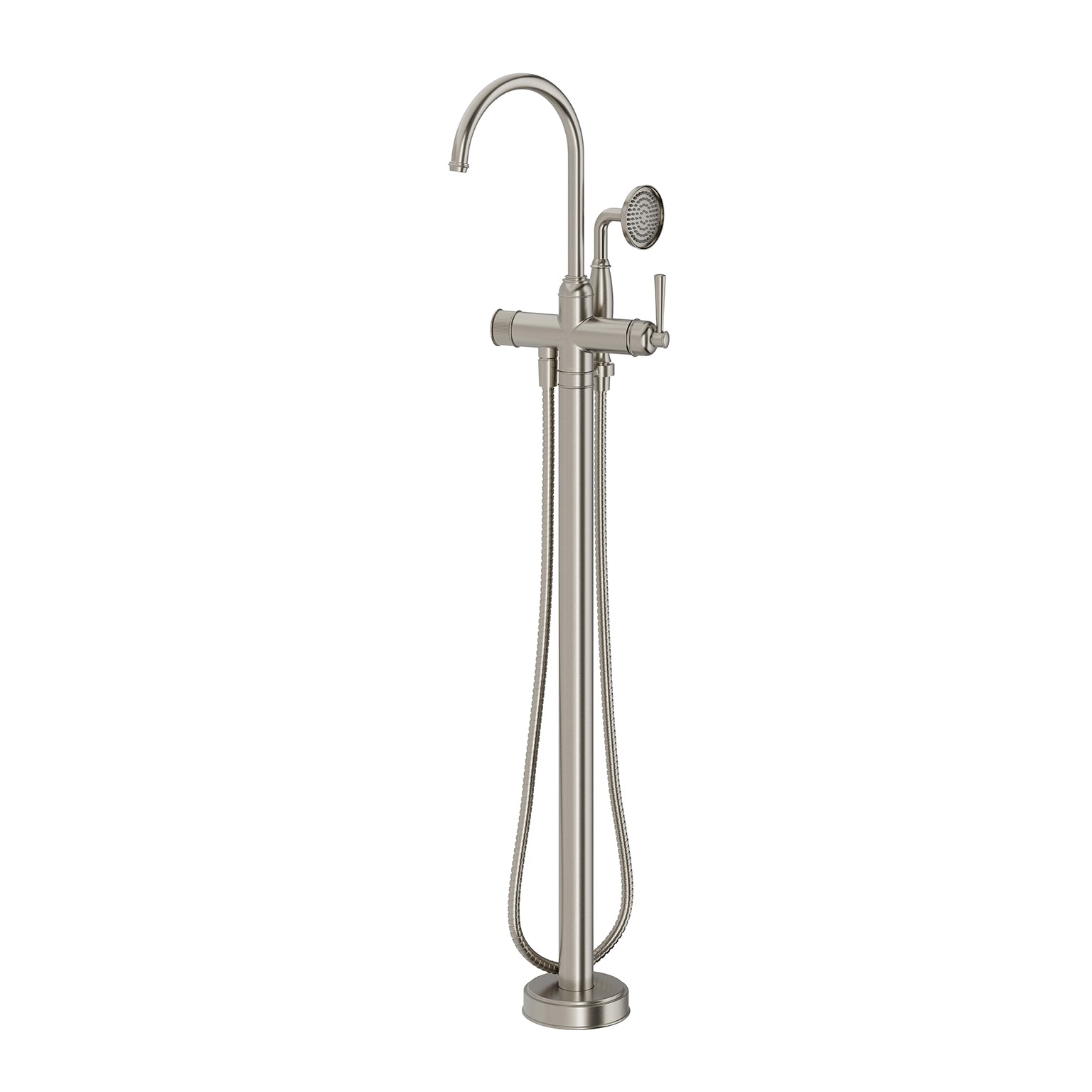 Phoenix Cromford Floor Mounted Bath Mixer with Hand Shower