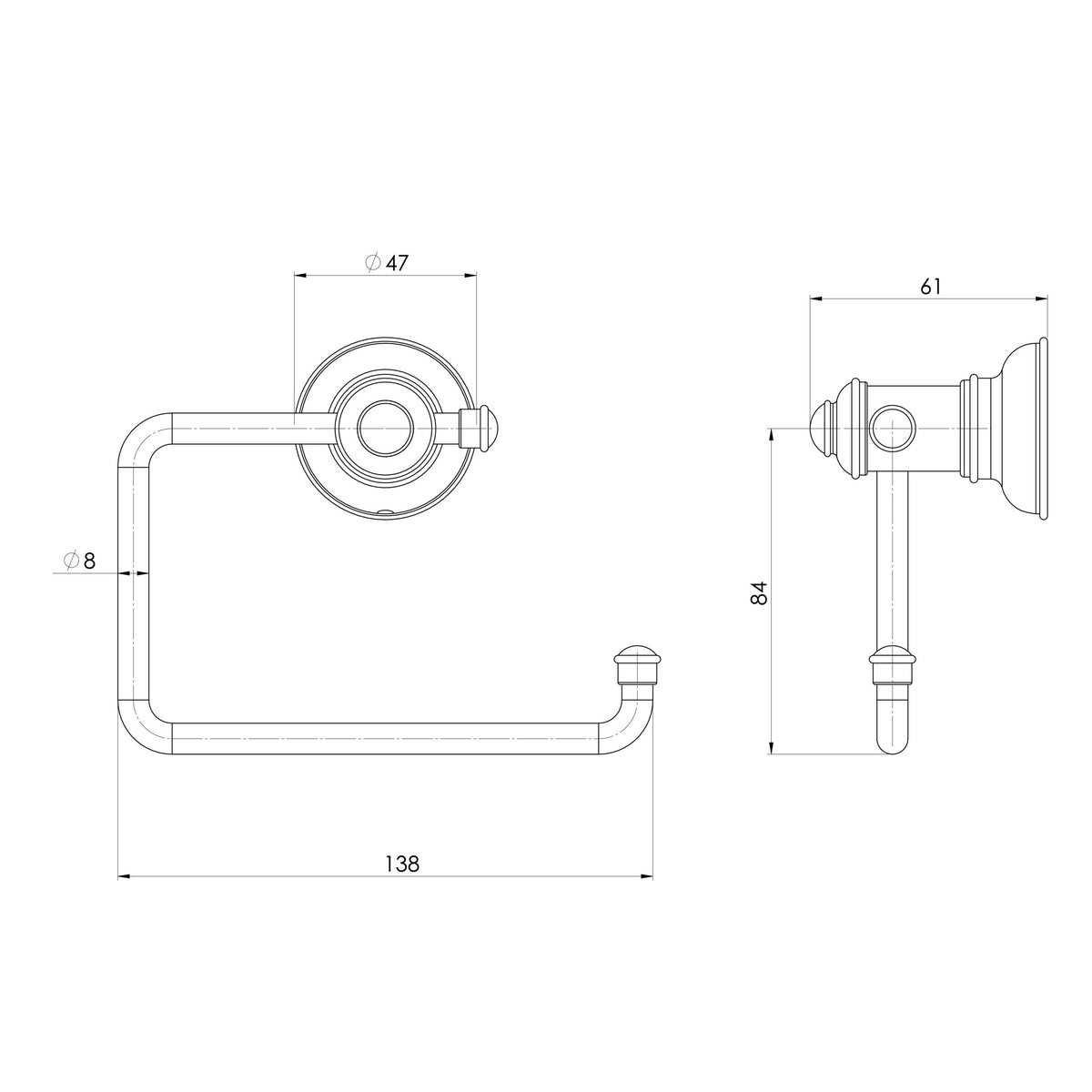 Phoenix Cromford Toilet Roll Holder