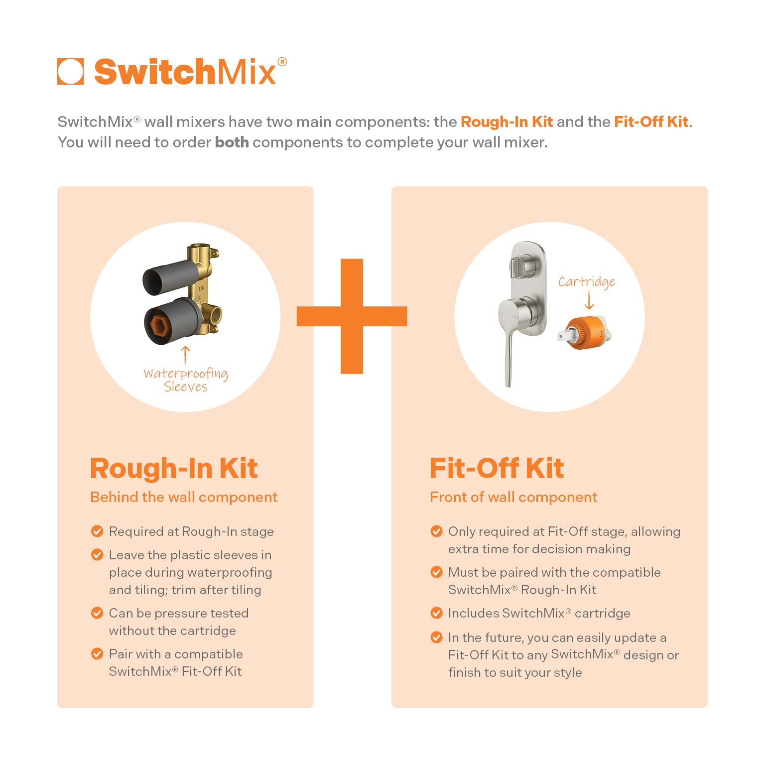 Phoenix Vask SwitchMix Shower / Bath Diverter Mixer (Fit-Off Kit Only) – Lead Free