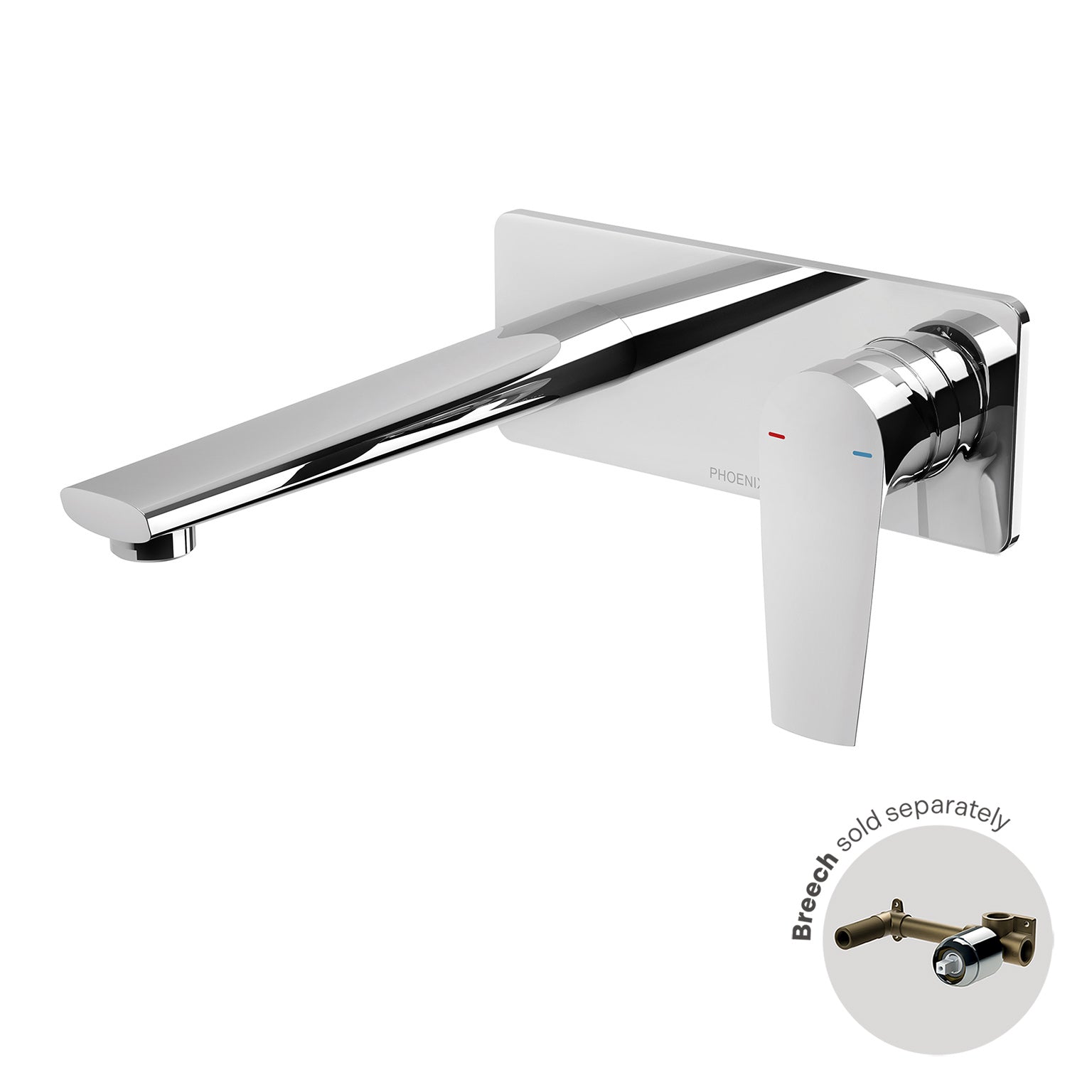 Phoenix Arlo Wall Basin / Bath Mixer Set 200mm (Trim Kit Only) – 6 Star – Lead Free