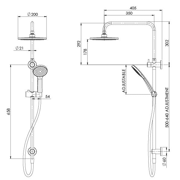 Phoenix Pina Twin Shower