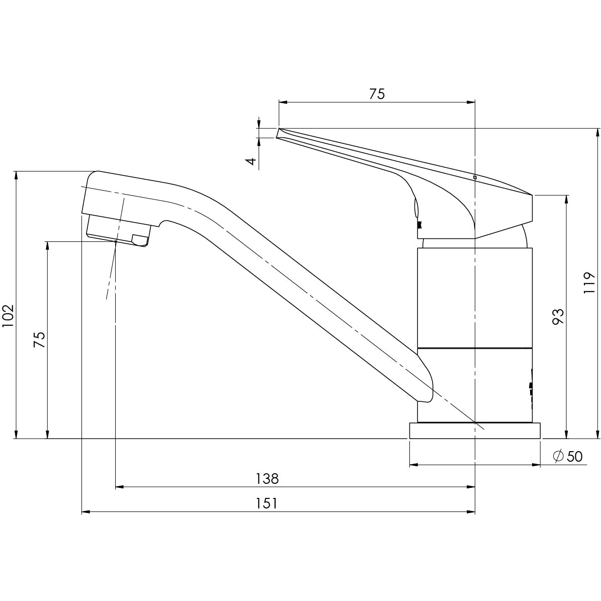 Phoenix Ivy MKII Swivel Basin Mixer – Lead Free