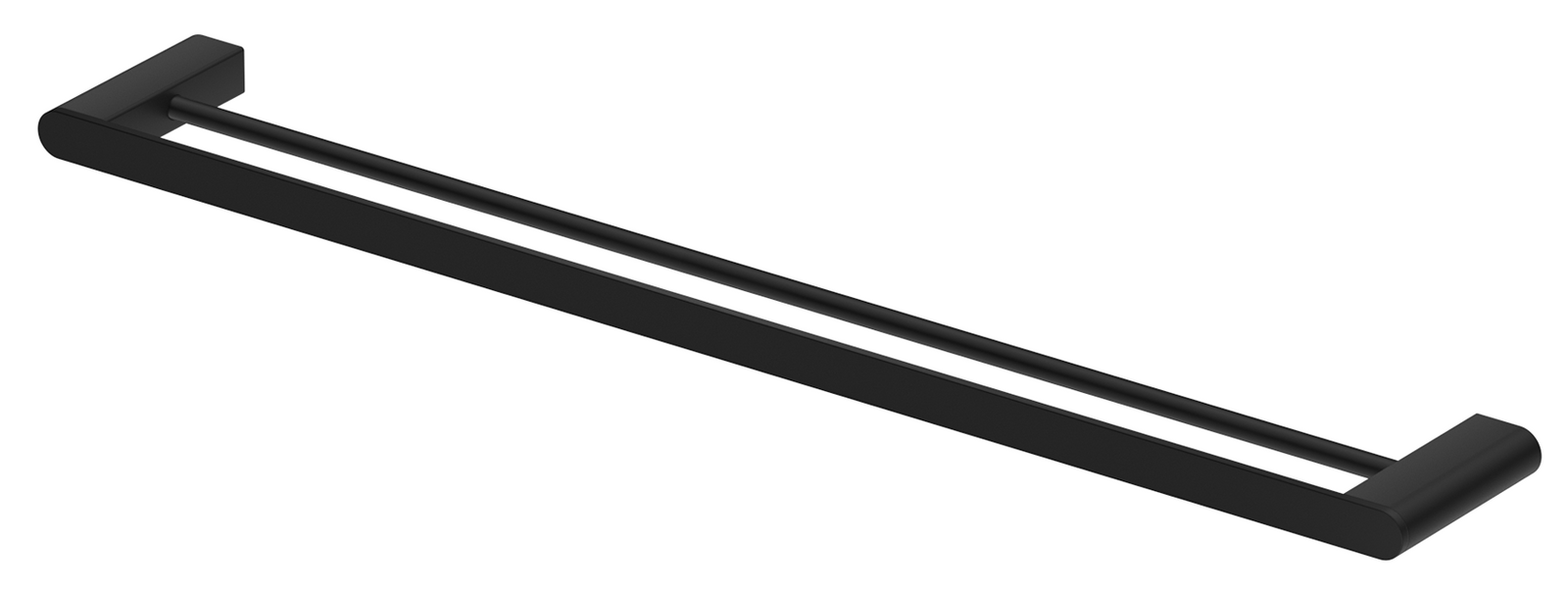 Bella Vista Supra Double Towel Rail - 600/800mm - Black