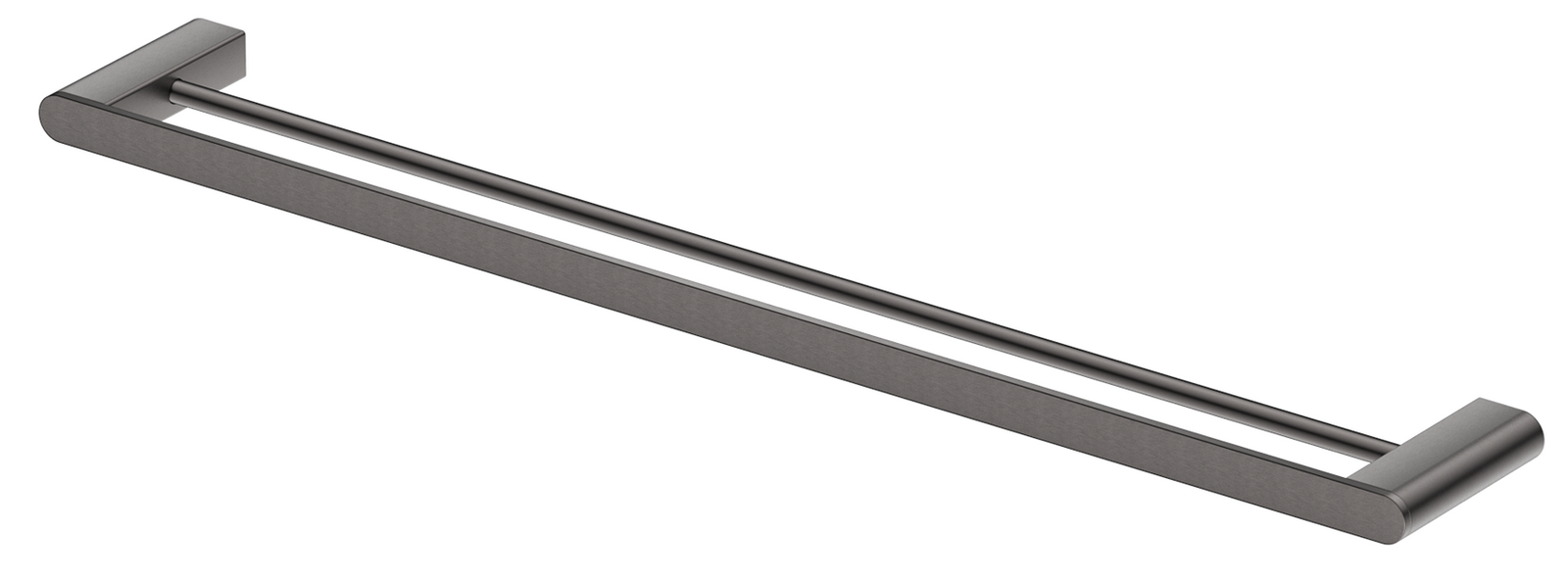 Bella Vista Supra Double Towel Rail - 600/800mm - Gun Metal