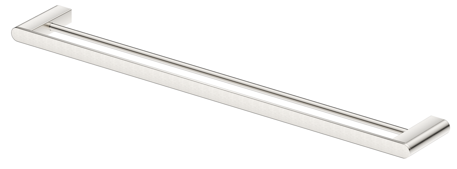Bella Vista Supra Double Towel Rail - 600/800mm - Brushed Nickel