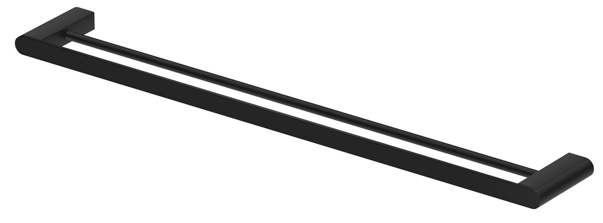 Bella Vista Supra Double Towel Rail - 600/800mm - Black