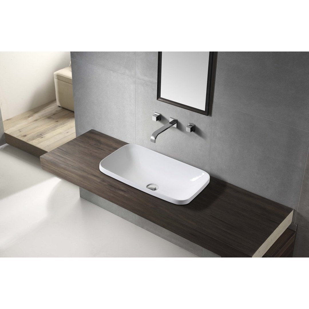 MILAN 500 Half Insert Basin WB 6038S - Blue Bathware 