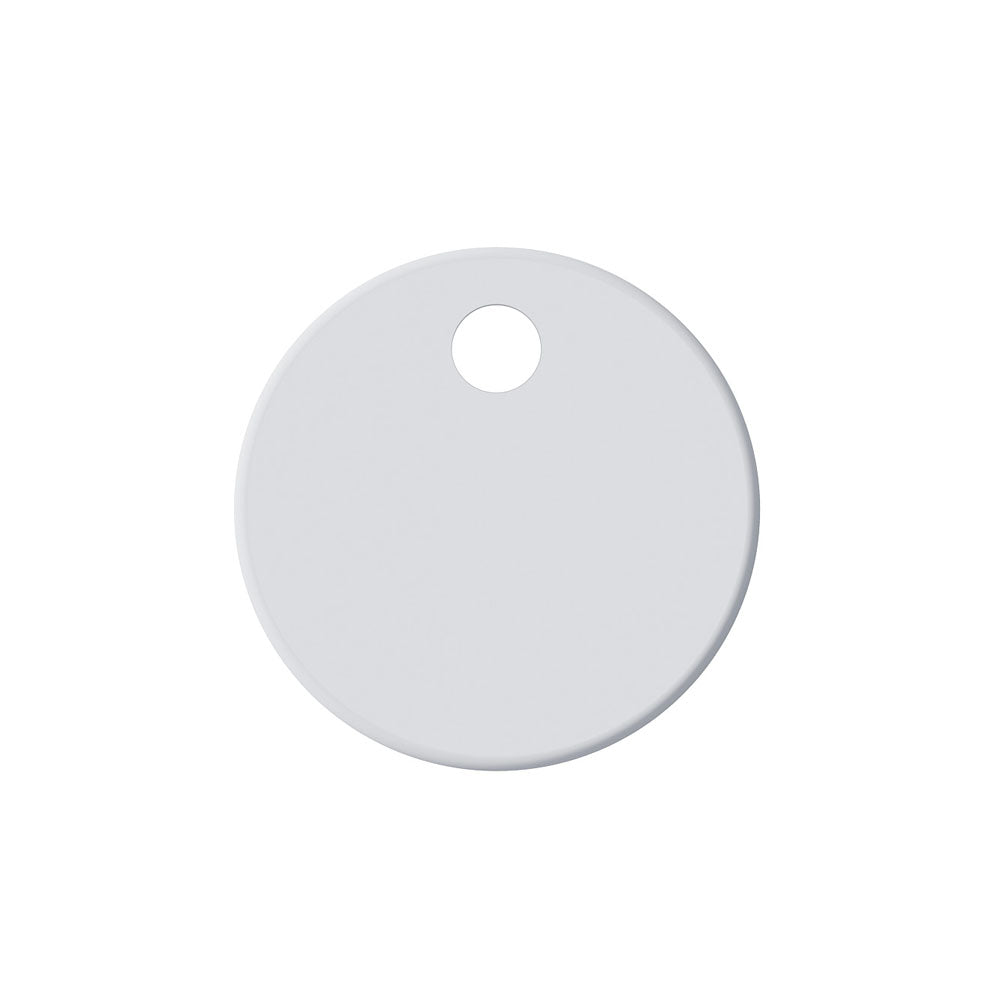 Matte White Seat Hinge Covers for Slim Seats