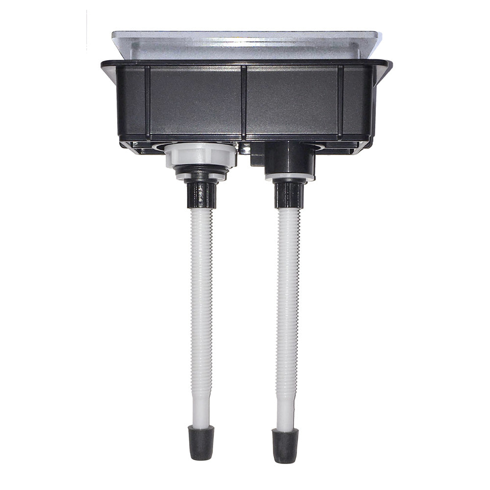 Rectangular Chrome Flush Buttons