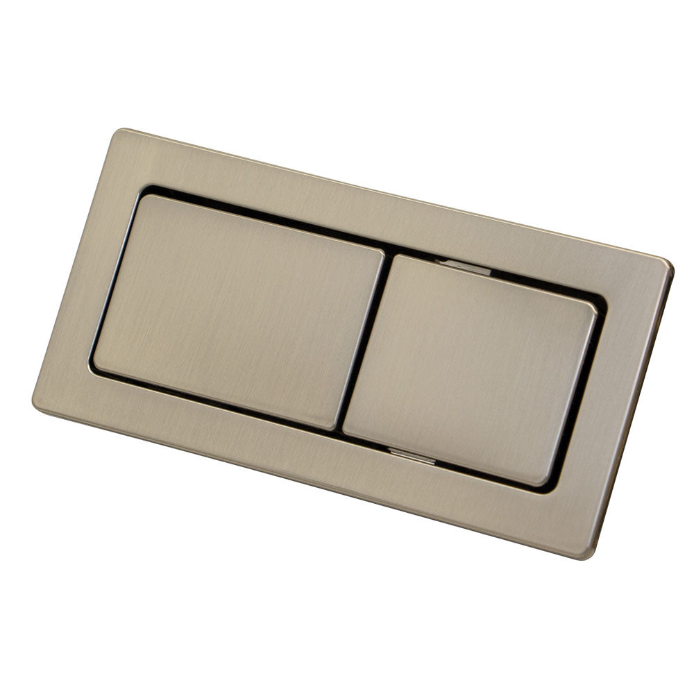 Fienza Back to Wall Toilet Flush Buttons - Brushed Nickel
