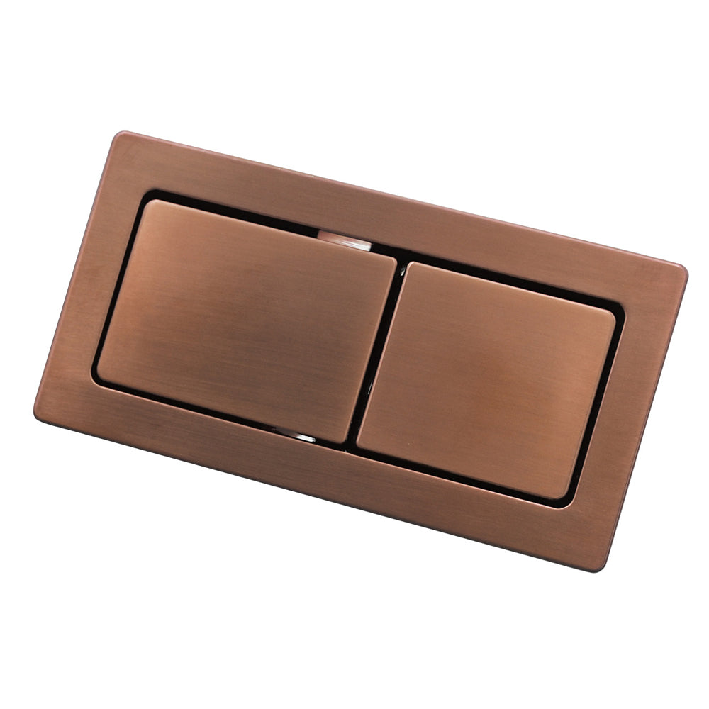 Fienza Back to Wall Toilet Flush Buttons - Brushed Copper