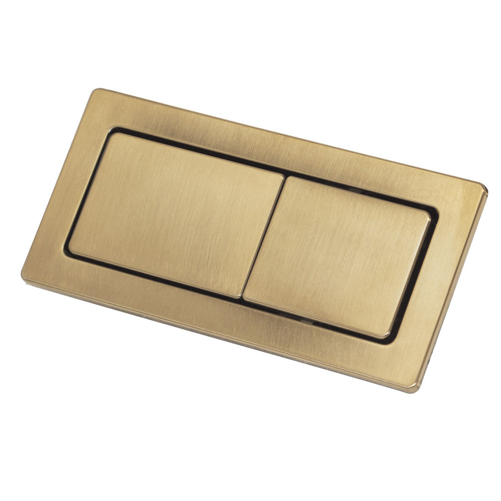 Fienza Back to Wall Toilet Flush Buttons - Urban Brass