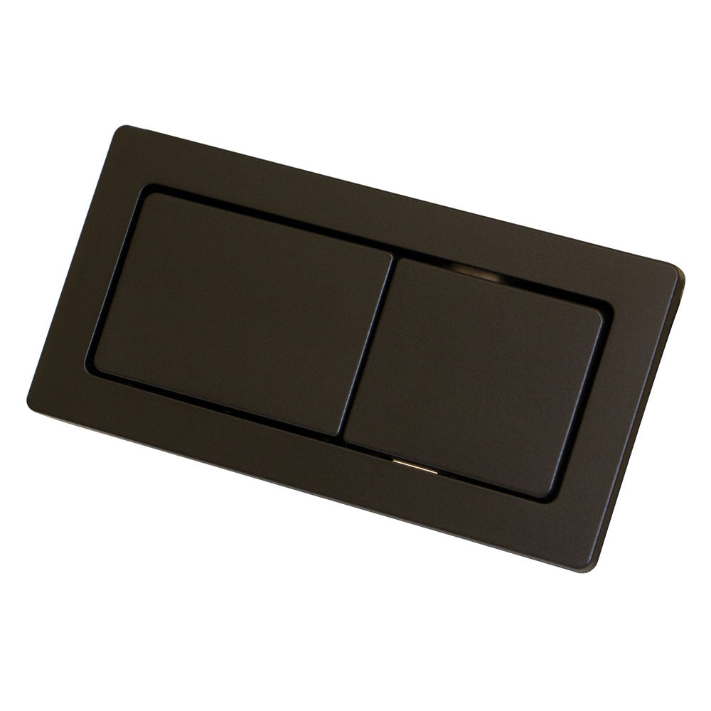 Fienza Back to Wall Toilet Flush Buttons - Matte Black